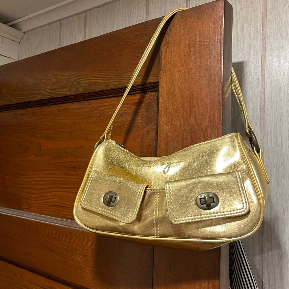 Vintage Y2K era gold Roxy shoulder bag